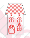 Casa Natalina 2 com Estêncil