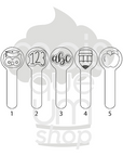 Kit Sticker Professor 10cm (vendidos separadamente)