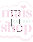 Meia de Presentes com Urso