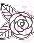 Rosa com Folhas