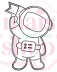 Astronauta com Bandeira