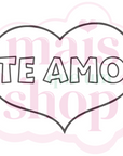 Coração 'Te Amo'