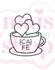 Xícara de Café com Corações
