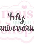 "Feliz Aniversário" em Retângulo