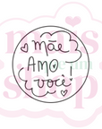 Mãe Amo Você Redondo