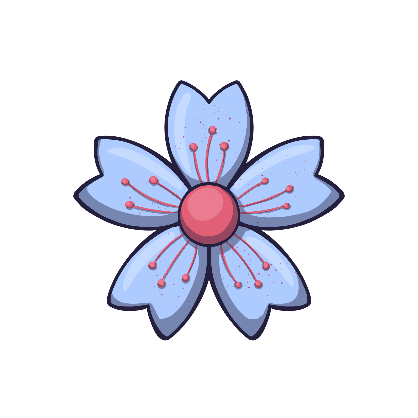 Flor Verbena Azul - foto 1