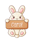Coelho com placa