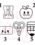 Kit Professor Fofinho (vendidos separadamente) 5cm