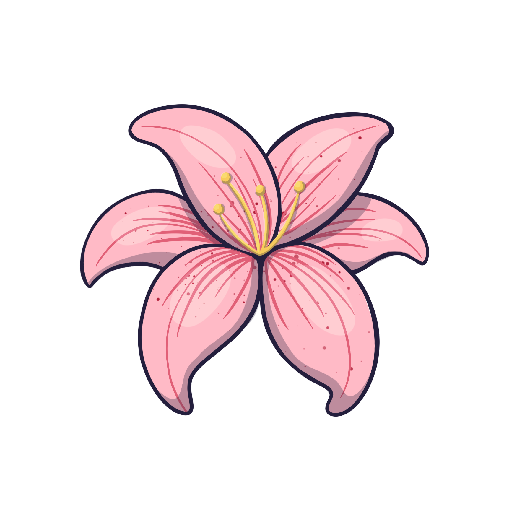 Flor Lírio 7 cm - foto 1
