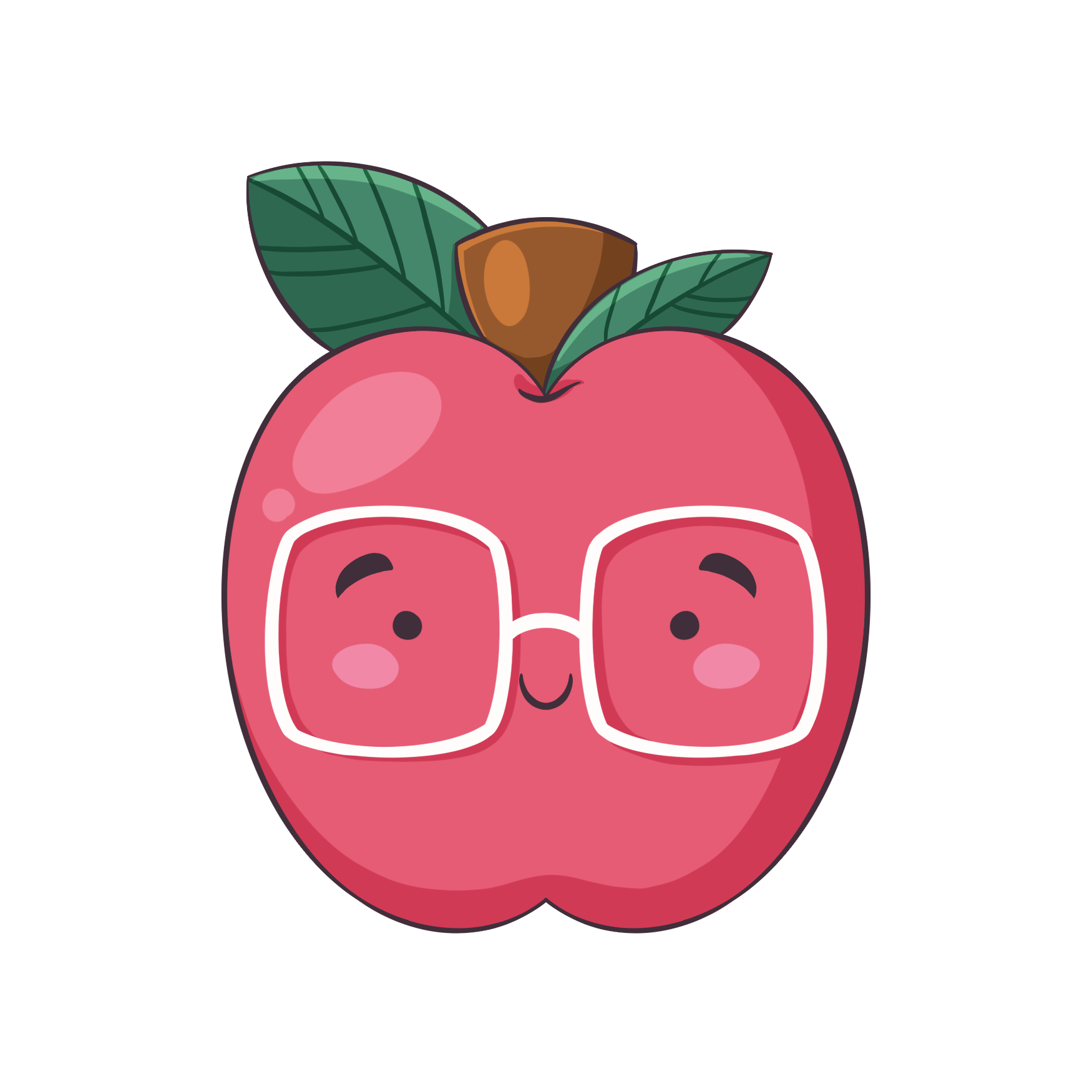 Maçã de óculos - foto 1