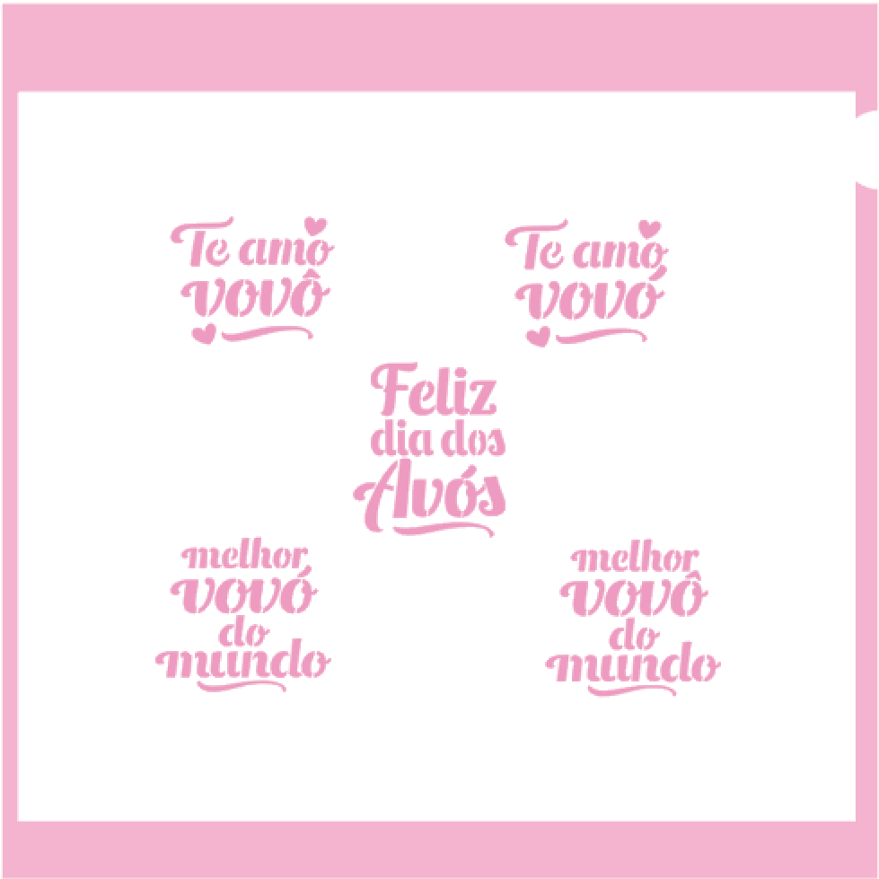 Estêncil Dia dos Avós 8