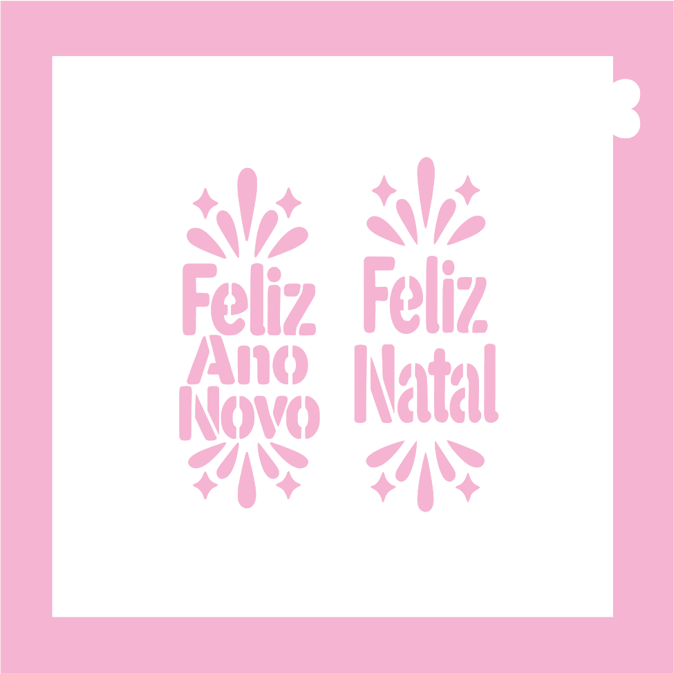Estêncil Natalino 132