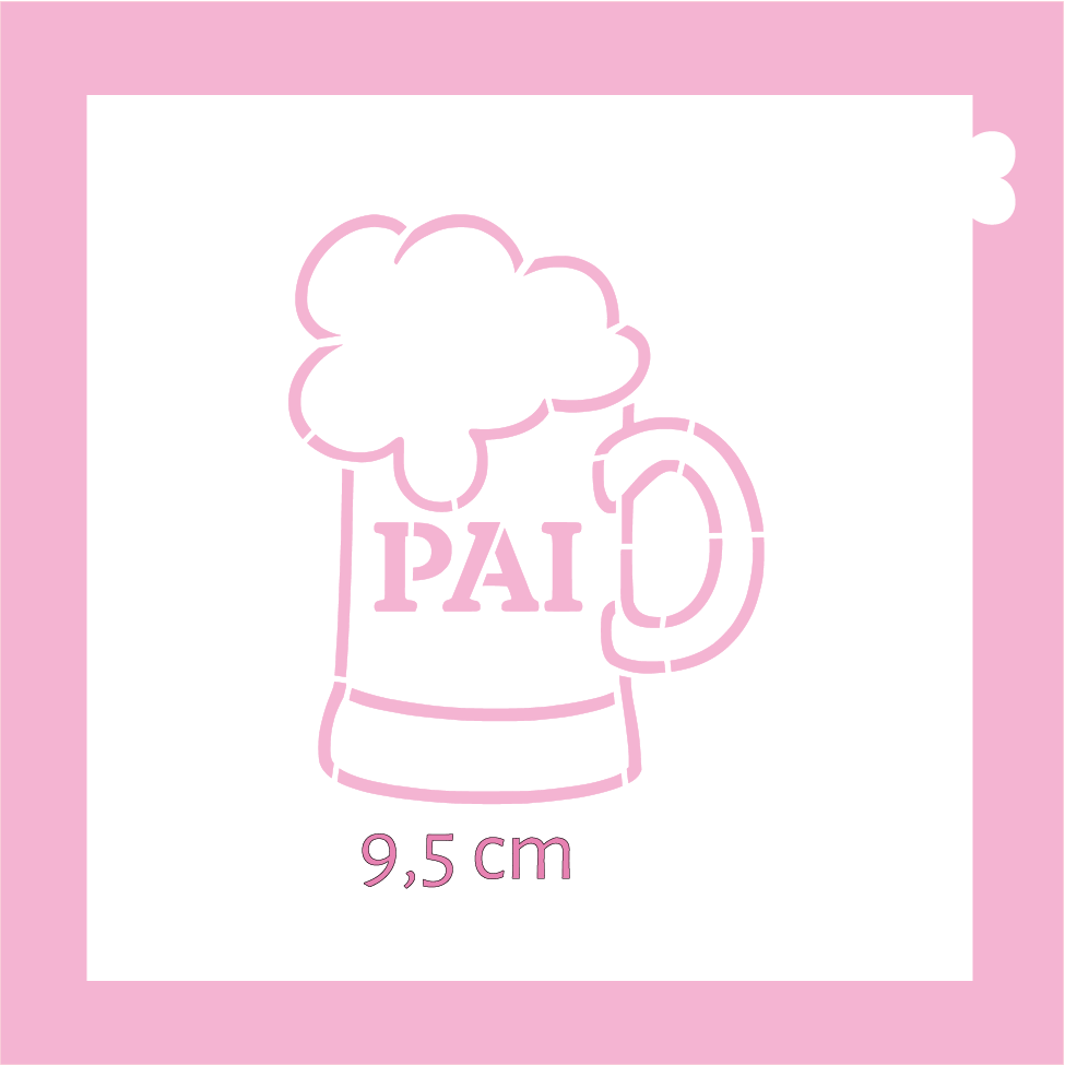 Estêncil de Dia dos Pais 50