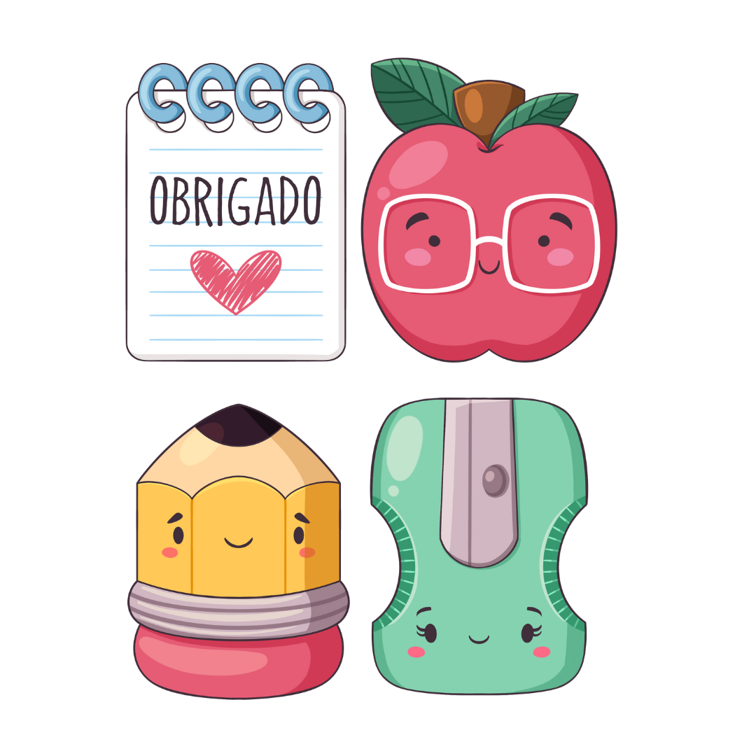 Maça, Caderno, Lápis, Apontador - foto 1