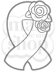 Laço de Conscientização com Rosa