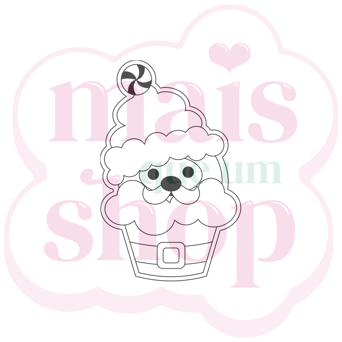 Cupcake de Noel