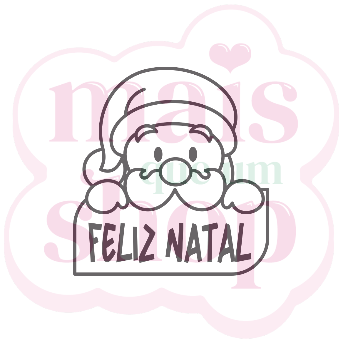 Placa Natalina Noel