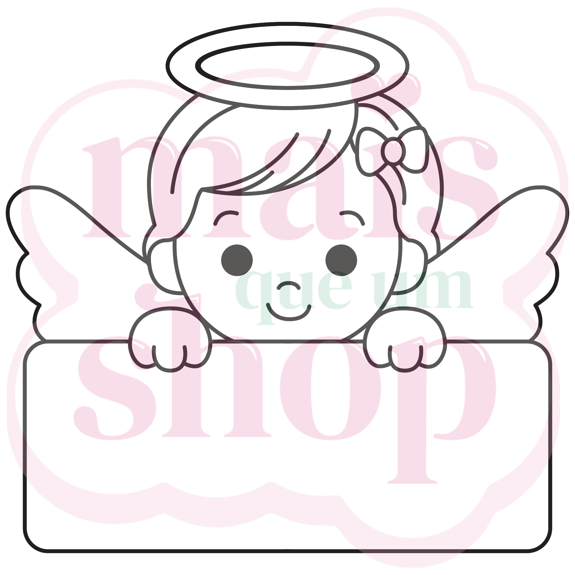 Anjo com Placa