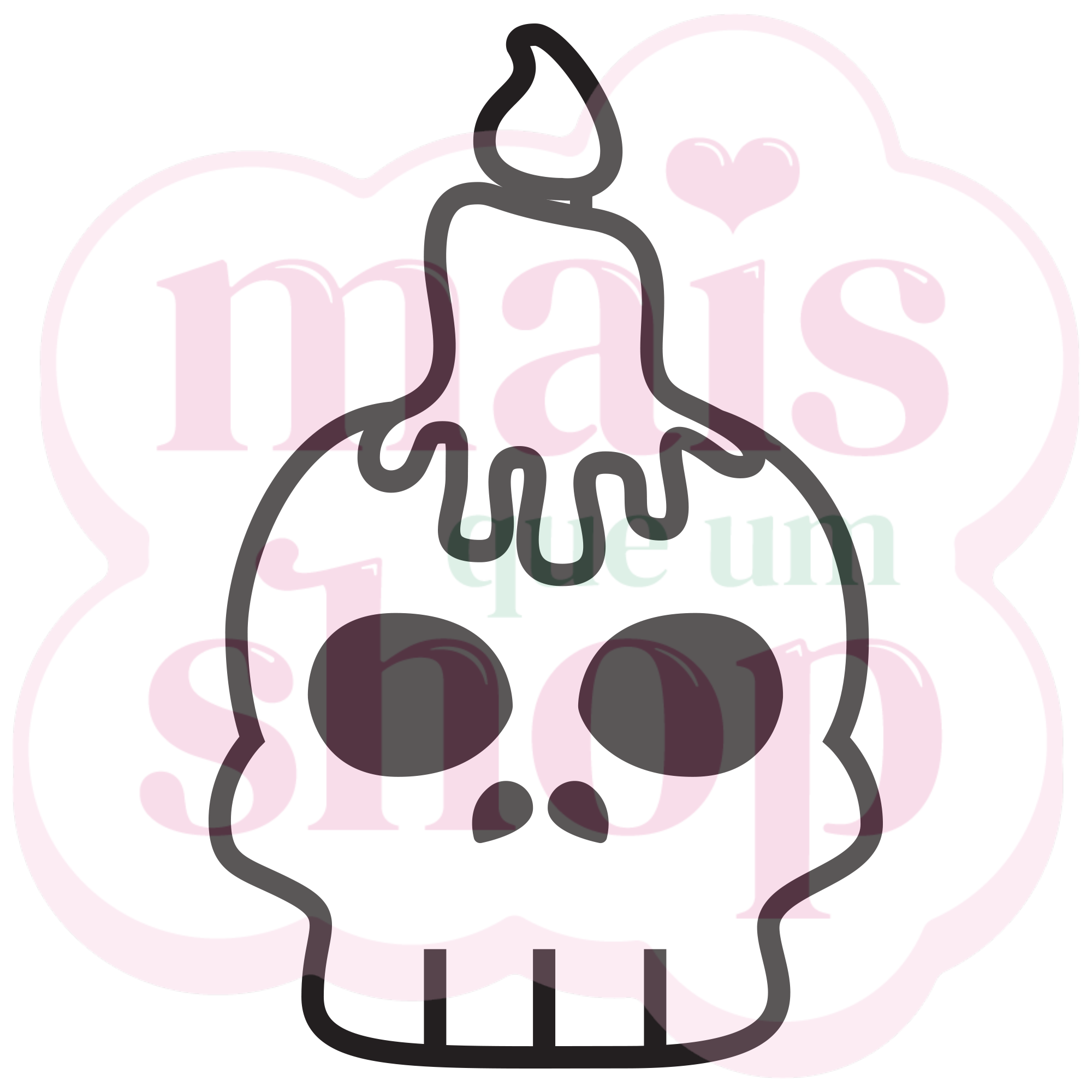 Caveira com Vela