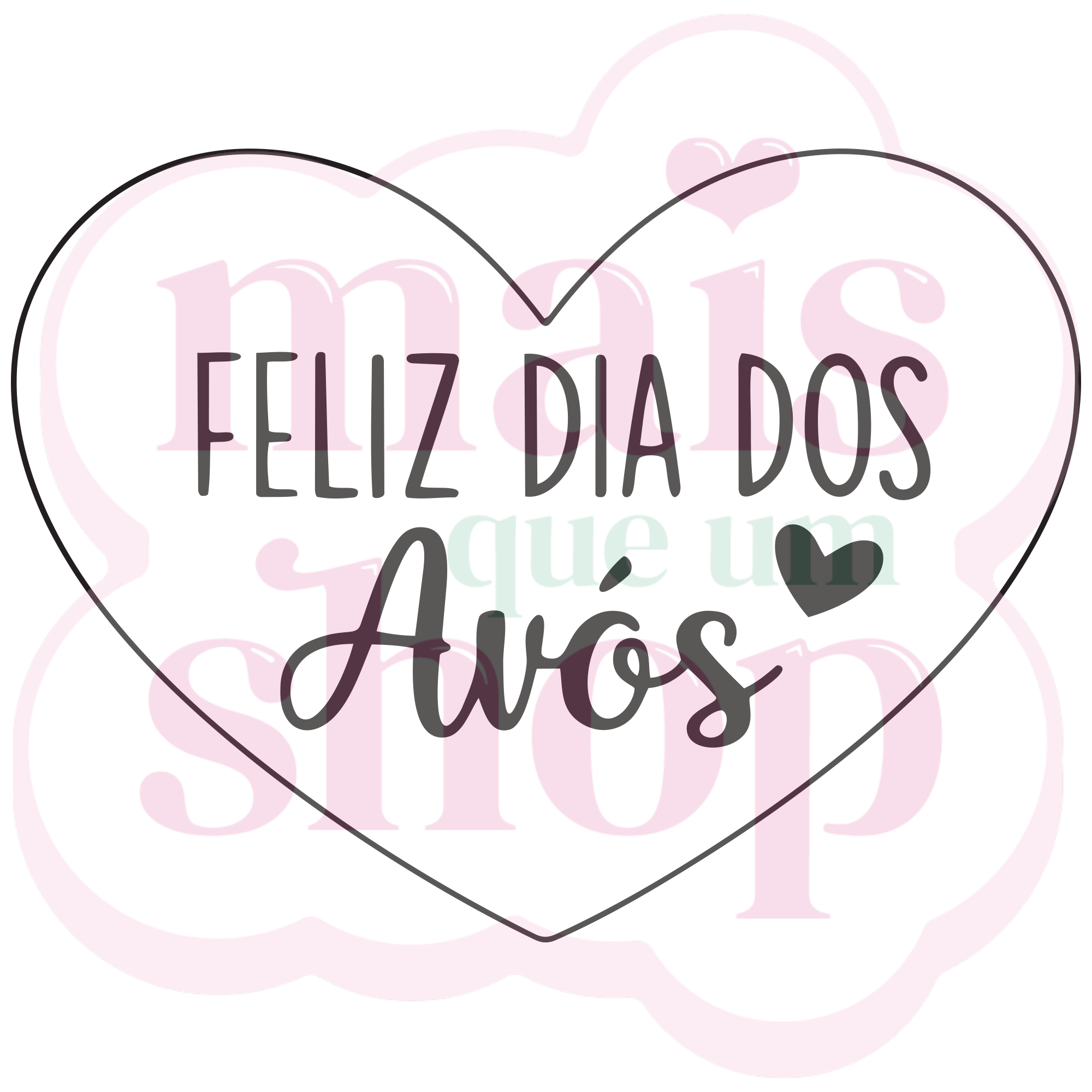 Feliz Dia dos Avós - Coração