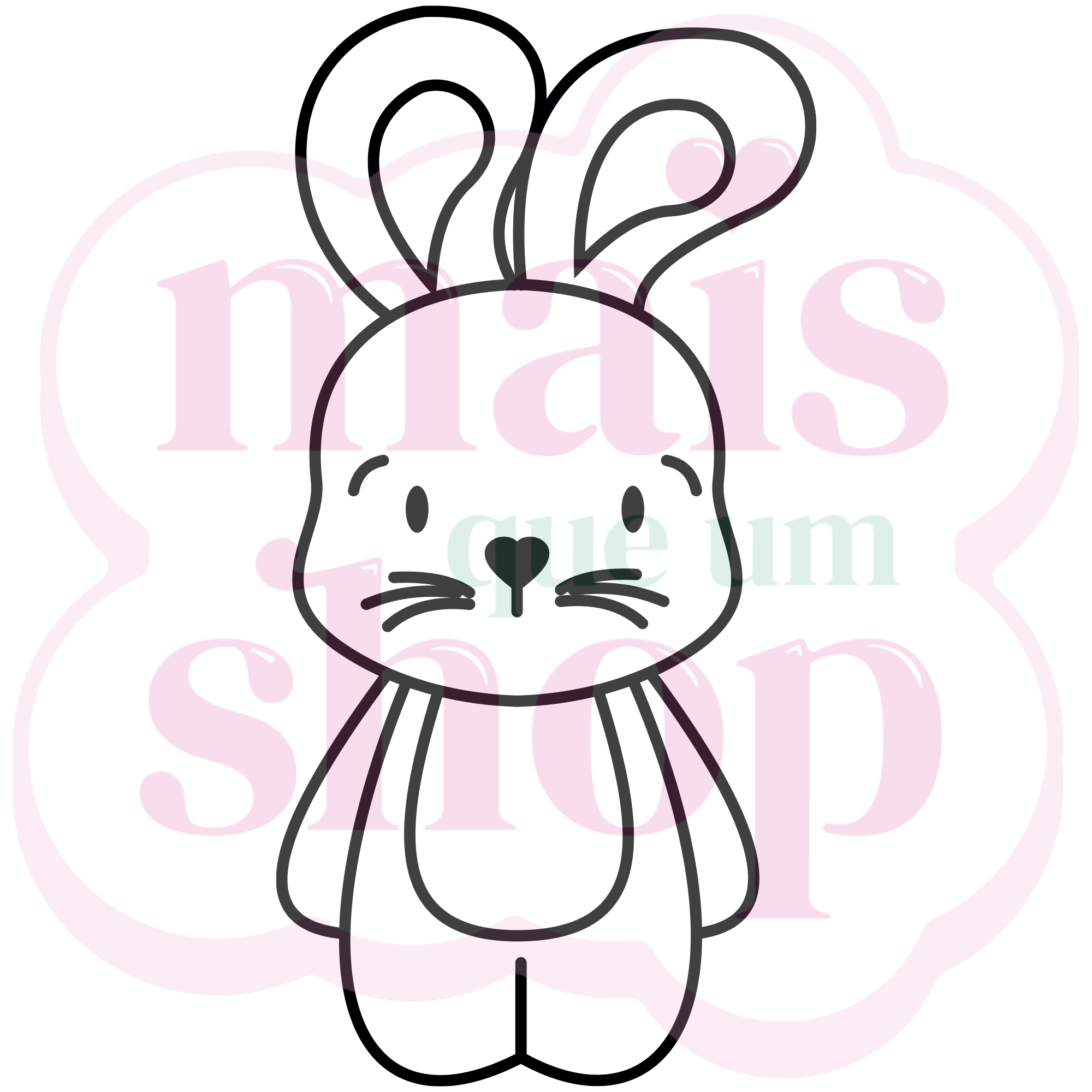 Coelho de Pé - Fina Arte