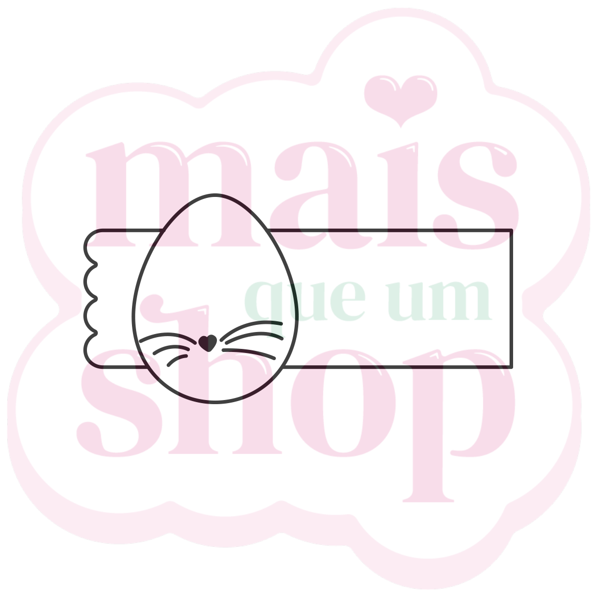 Etiqueta com Ovo de Bigode