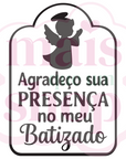 Agradeço sua Presença no Meu Batizado