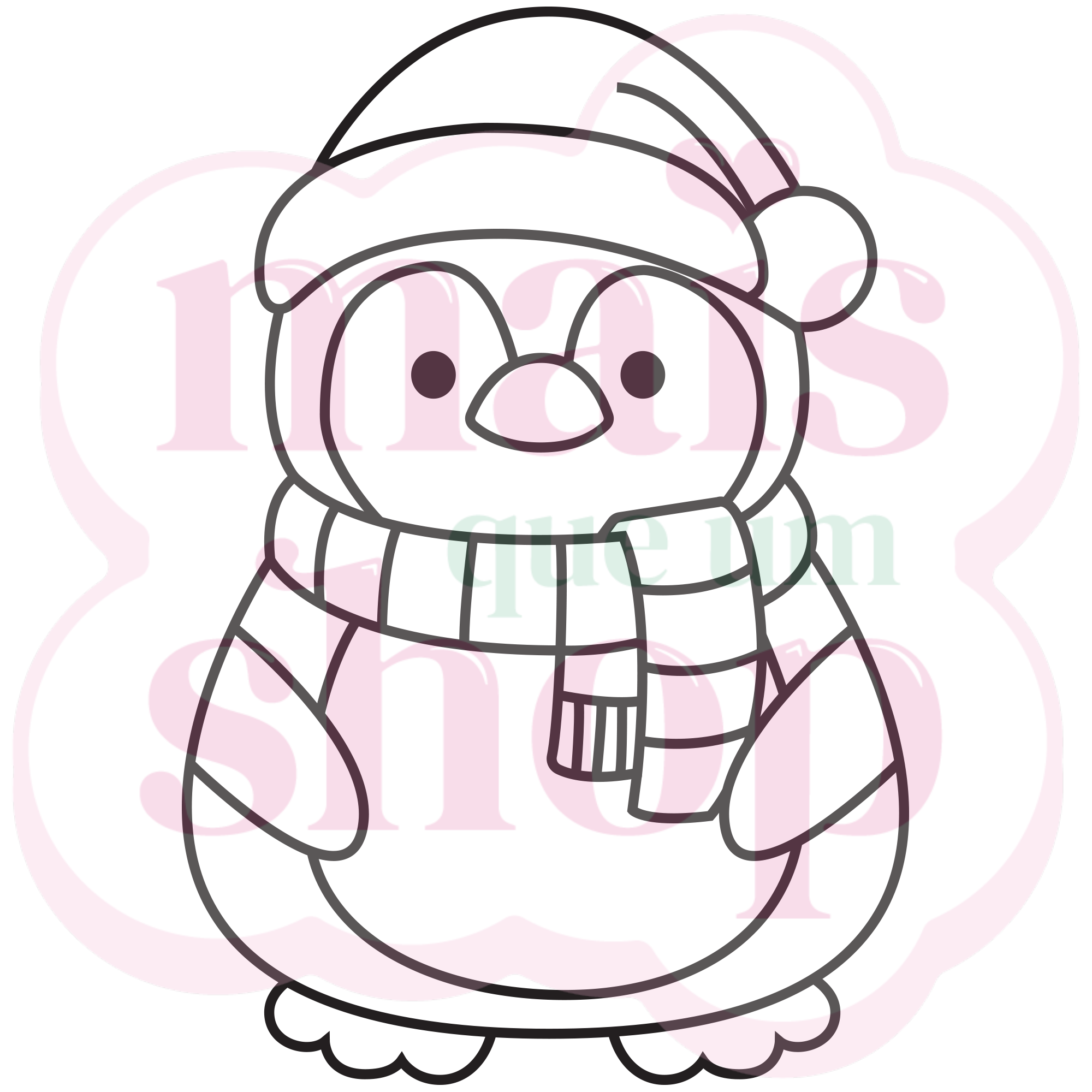 Pinguim com Cachecol