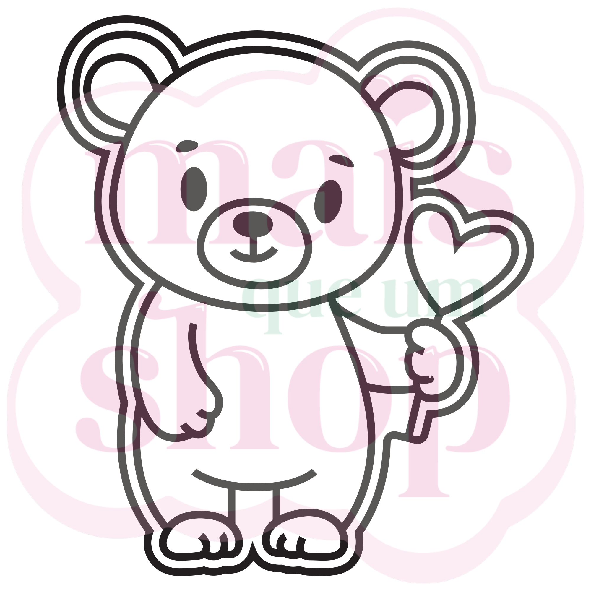 Urso Segurando Coração