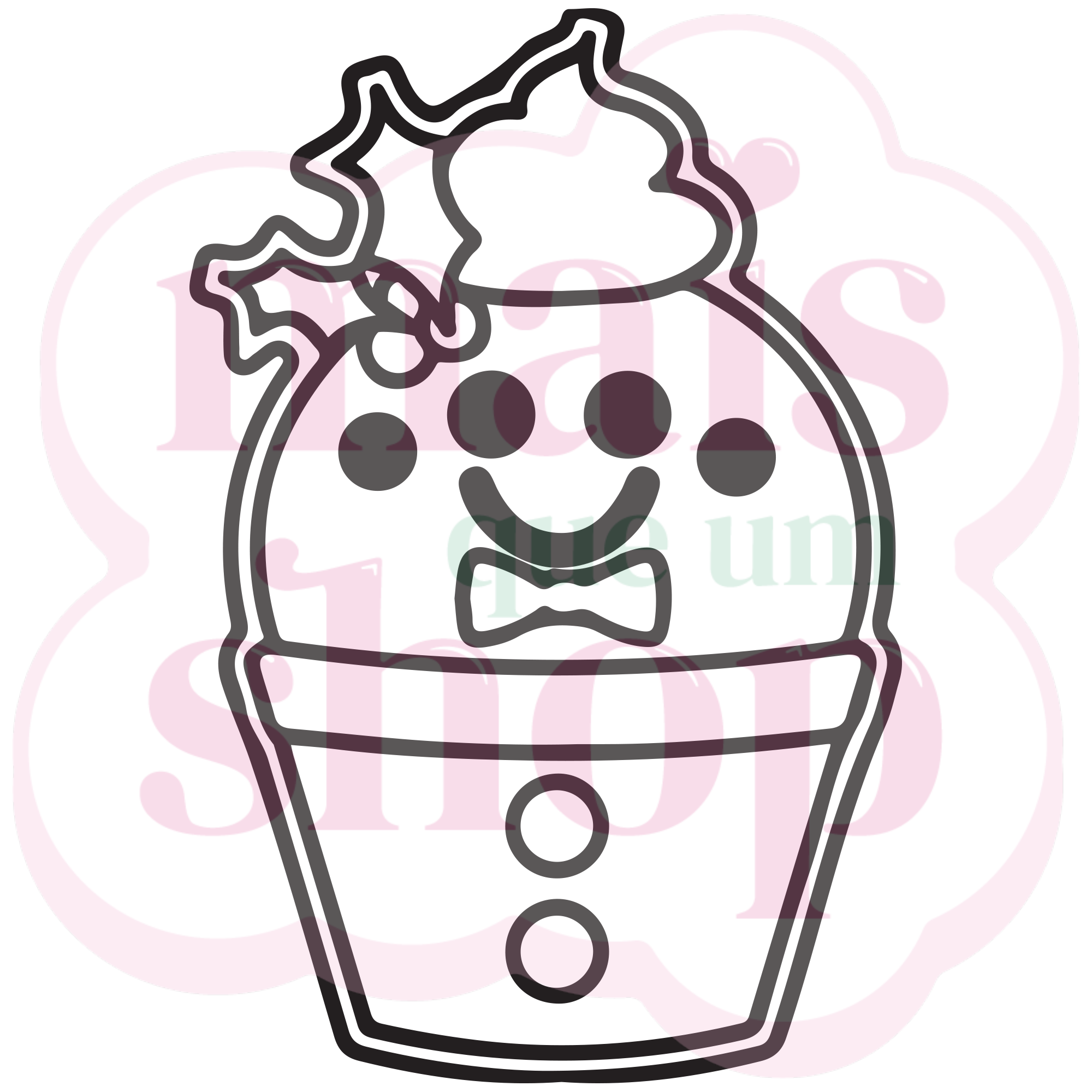 Cupcake de Ginger com Gravata