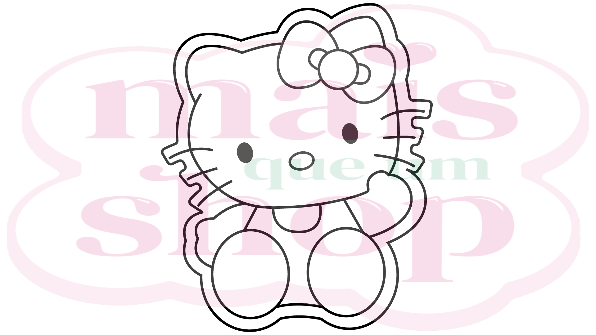 Hello Kitty Acenando